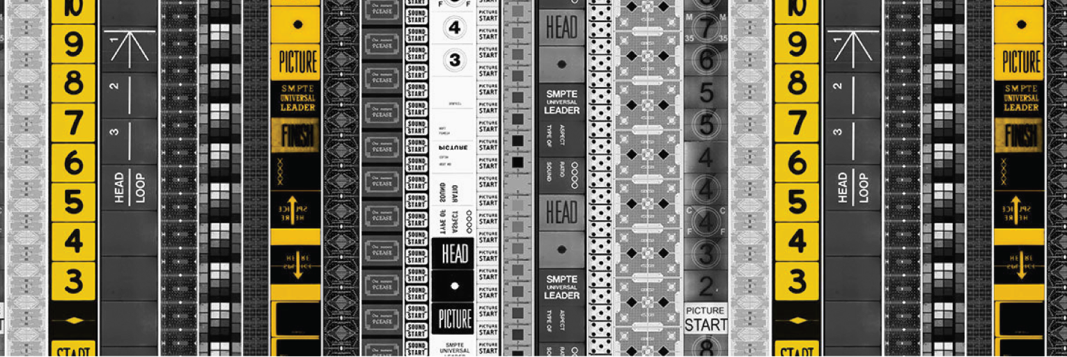 film tapes arranged in bars